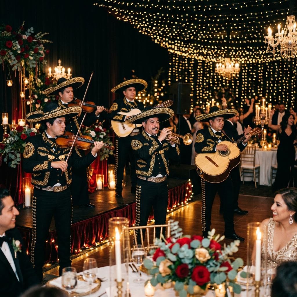 Mariachi musicians in traditional charro suits — Mariachi Gold Las Vegas